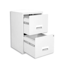 2 DRAWER 'PIERRE HENRY' WHITE