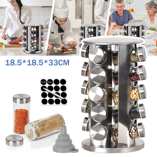 Jar revolving spice rack - spice,