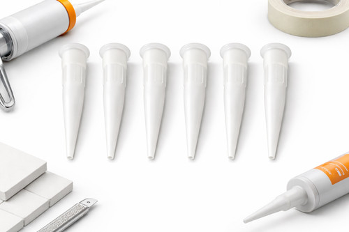 Caulk gun nozzle - gun, tips