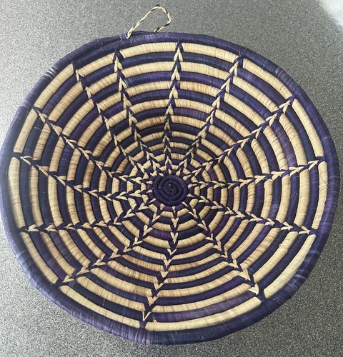Handmade african raffia basket - handmade,