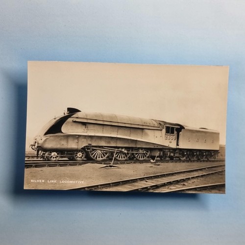 Steam railway postcard c1935 - railway,