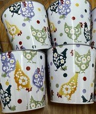 Set of  4 Metal Flowers Pots