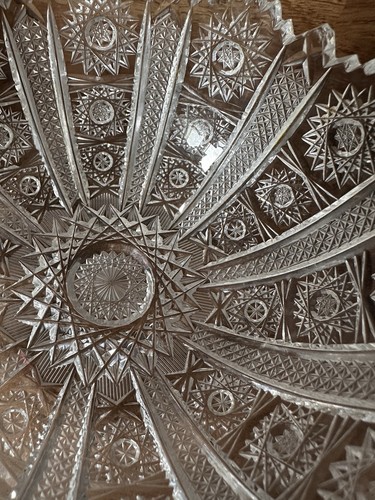 Bohemian crystal bowl - , with