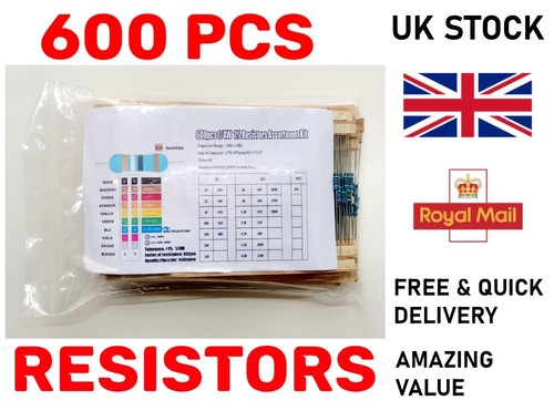 600pcs resistors assortment - 600pcs,