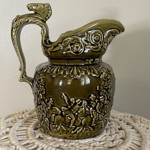 Vtg arthur wood green ceramic - green,