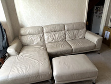 three seater leather sofa with