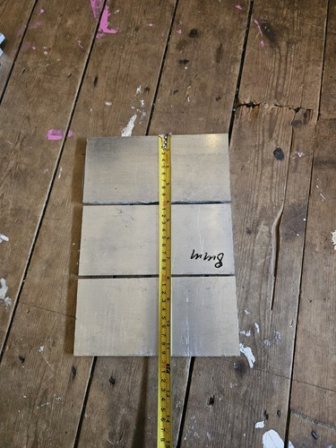 6082 aluminium block - t6, block/flat