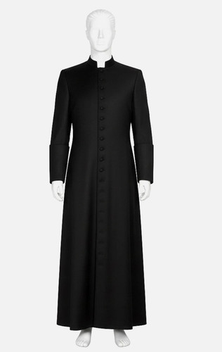 Custom black roman cassock - custom,