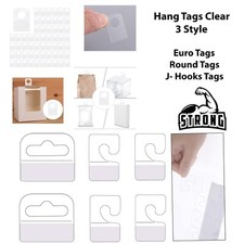 Strong Self Adhesive DELTA HANG TAB, EURO Slot, Round  Hanging Tabs and J-hooks