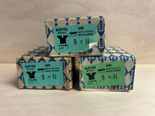 Box Of 200 1 1/4" x 9s Vintage Nettlefolds, Slotted Wood Screws, New Old Stock