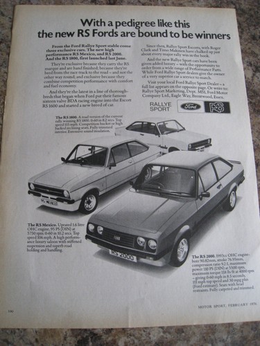 Fords rallye sport rs - fords,