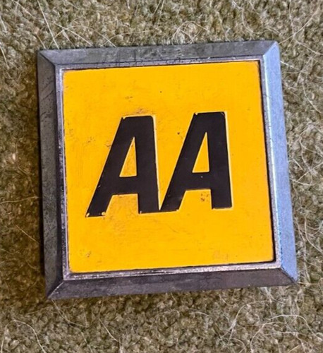 Vintage car badge - aa,