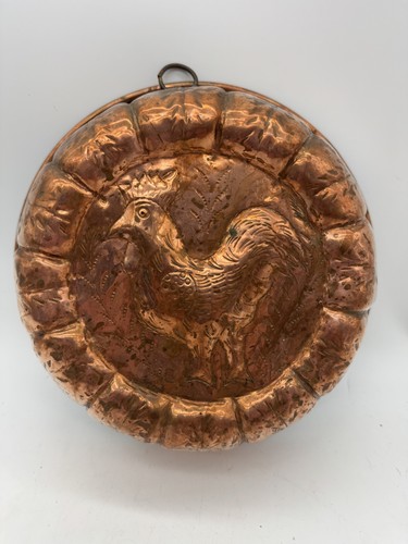 Vintage copper rooster jelly - rooster,