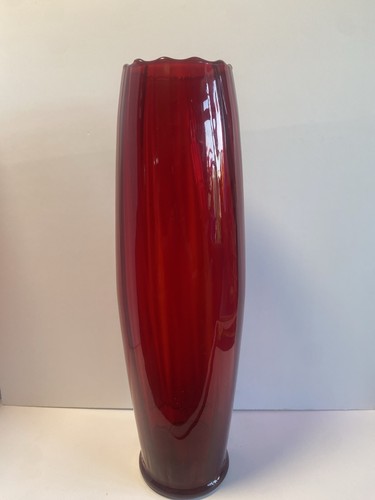 Empoli floor vase 1960s - vase, ruby