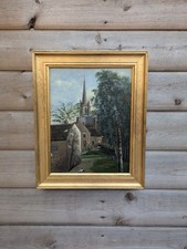 Antique Victorian framed oil