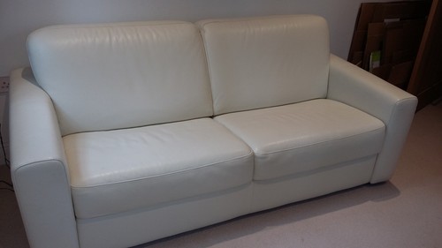Seater leather sofa - seater,