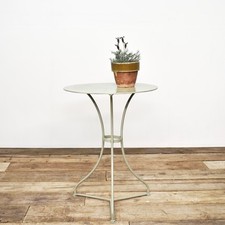 Antique Vintage Antique French Metal Gueridon Garden Bistro Table