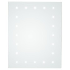 Bathroom Mirror Battery Powered LED 50x40 Frameless IP44 Decorative Light