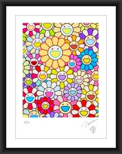 Takashi Murakami, Field of Flowers, Lithograph, Limited Edition, signed