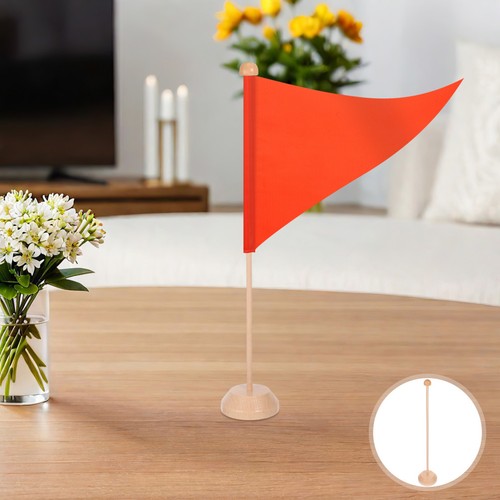 Wooden flag pole - indoor, desk