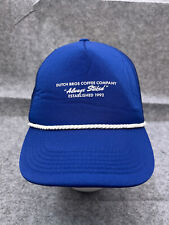 Dutch Bros Coffee Always Stoked Hat Cap Snap Back Adult Blue Poly Hatch Trucke