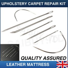 Pack of 7 Hand Repair Upholstery Sewing Needles Carpet Leather Curved Canvas