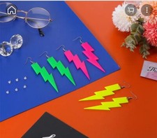 Hook Earrings Neon 80's 90’s