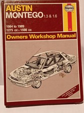 Haynes - Austin Montego 1.3 & 1.6 - 1984 to 1989 - Owners Workshop Manual - 485