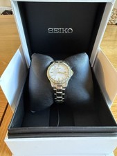 Seiko Women's Gold/Silver Quartz Watch With Swarovski Crystals