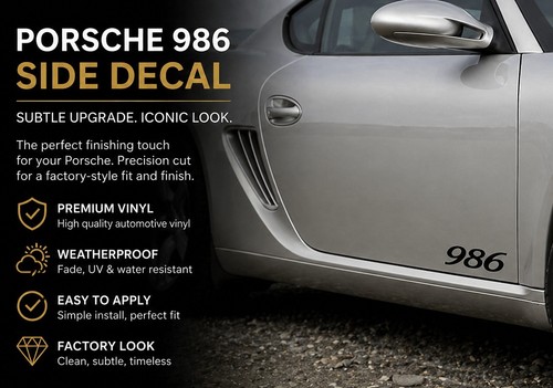 986 badge decal - 986, porsche