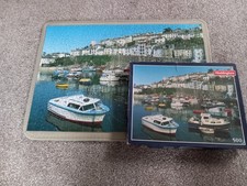 Waddingtons Brixham Inner Harbour, Devon, 500 Piece Jigsaw Puzzle