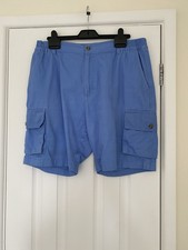 Cotton Traders Mens Blue cargo Shorts Size 36