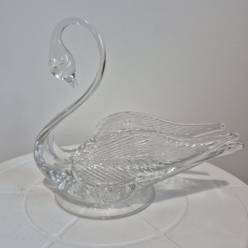 Vintage edinburgh crystal swan - vintage,