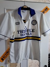 Leeds United Vintage Football Top Home Shirt Thistle Hotels.