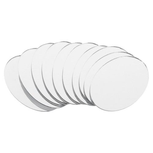 10pcs small oval glass mirror - ,