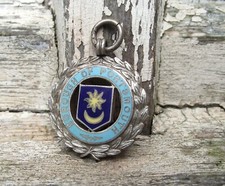 Rare Boer War Portsmouth Tribute Silver & Enamel Medal Naval Brigade North China