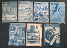 Original Scarce WW2 German Energie Technical Journal Magazine Set - 1940 x7 Mags