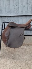 16" brown wide fit synthetic saddle, Eclipse