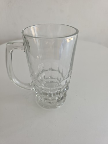 Vintage dimple half pint glass - half,