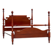 Vintage Solid Mahogany Four