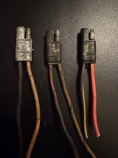 Ford Escort Mk3 2 Pin Wiring Plug Cooling radiator fan switch X1 fog lights spot