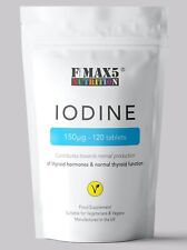 Iodine 150mcg - 120 Tablets - Support Thyroid Health & Slimming Aid