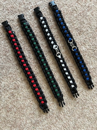 Woven paracord bracelet edc - bracelet,