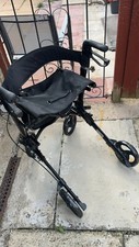 DAYS Lightweight Deluxe Rollator, Folding Four Wheel Mobility Walker, Aided seat