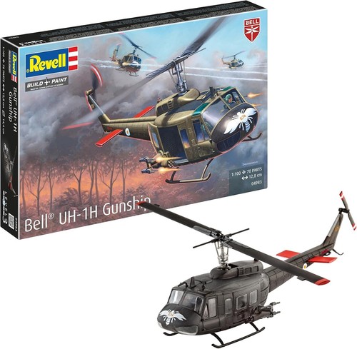 Unpainted bell gunship - unpainted, uh-1h