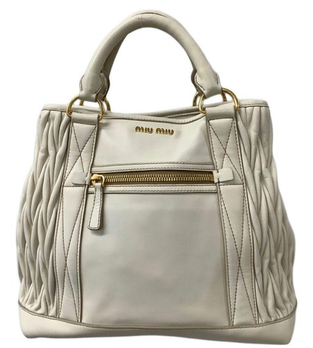Miu matelasse - matelasse, white