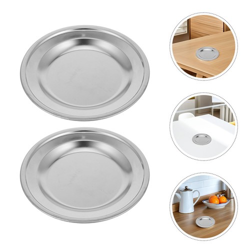 2pcs silver stainless steel - stainless,