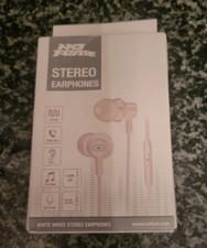 No Fear White Wired Earphones
