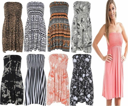 Womens printed boob tube - womens,