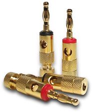 4 x Gold plated Banana Plugs 2